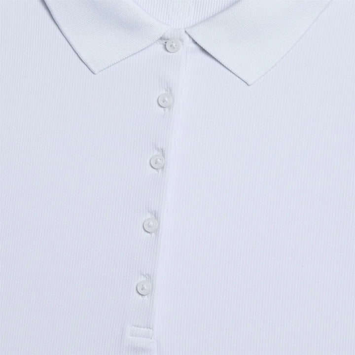 G/FORE WOMENS RIBBED TECH NYLON POLO - SNOW