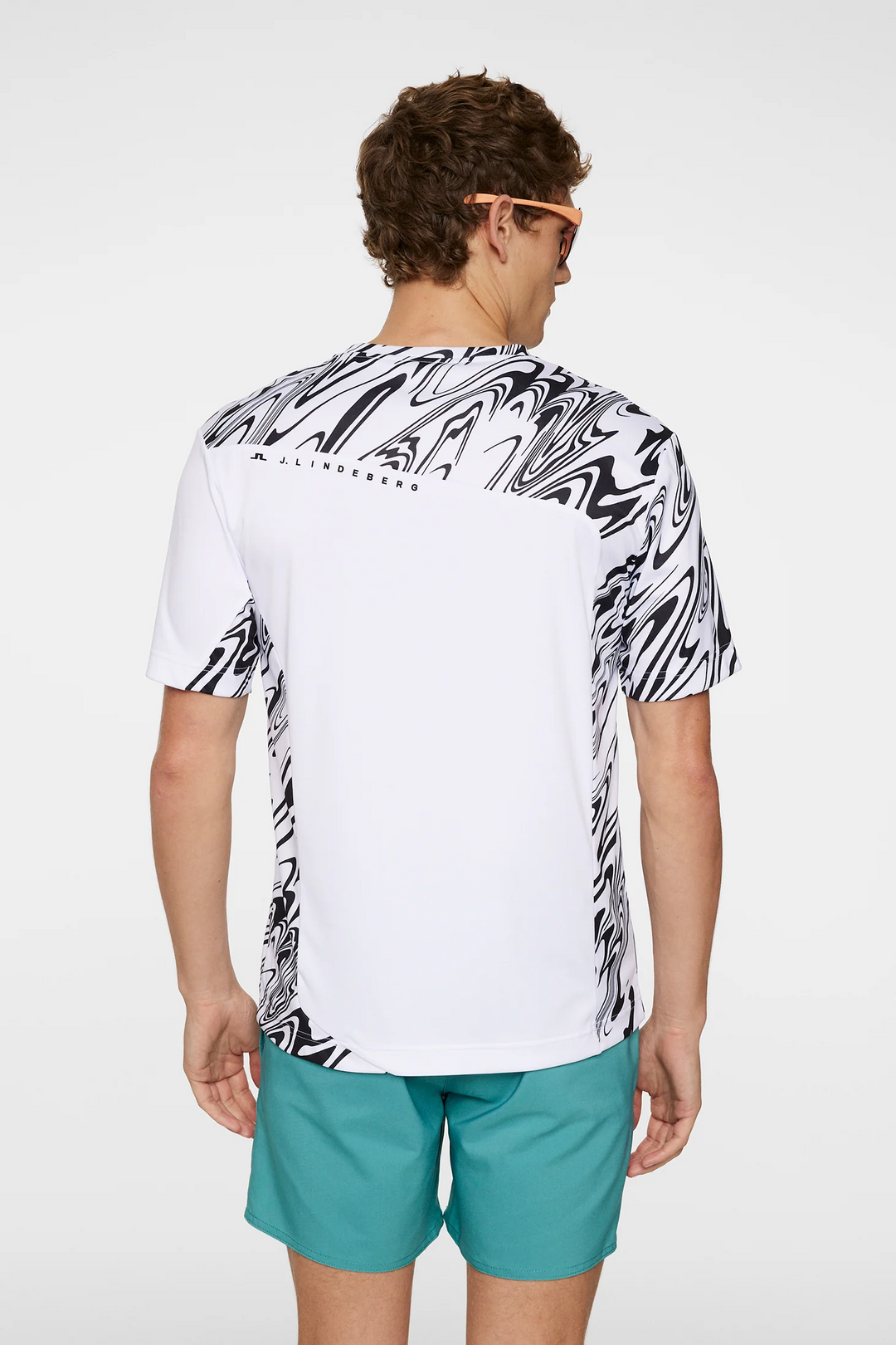 J.Lindeberg Mens Niccolo T-Shirt - LIQUIFY WHITE
