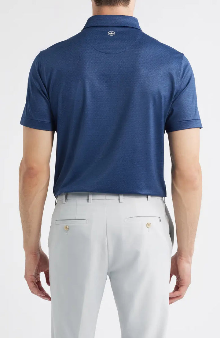 Peter Millar Men's Tailored Fit Jukebox Performance Jersey Polo - NAVY