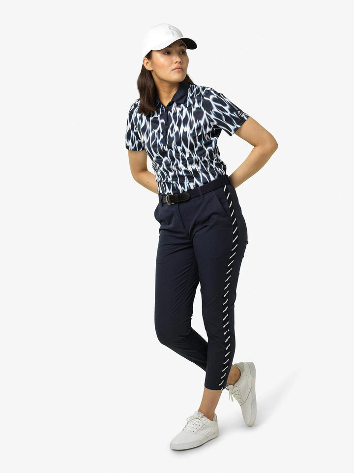 Cross Sportswear Womens Blurry Technical Polo - NAVY