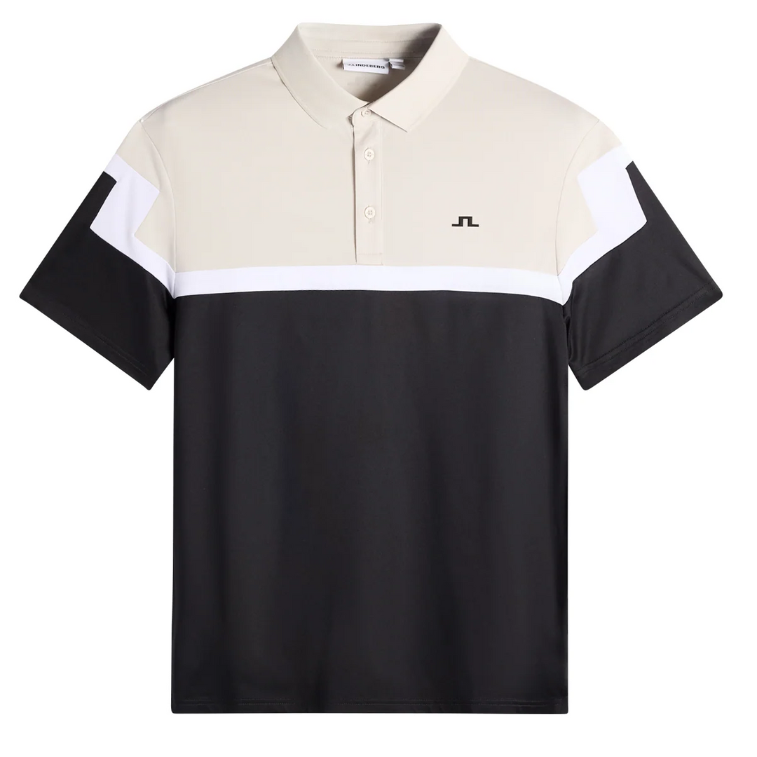 J.Lindeberg Men's Emil Polo - BLACK
