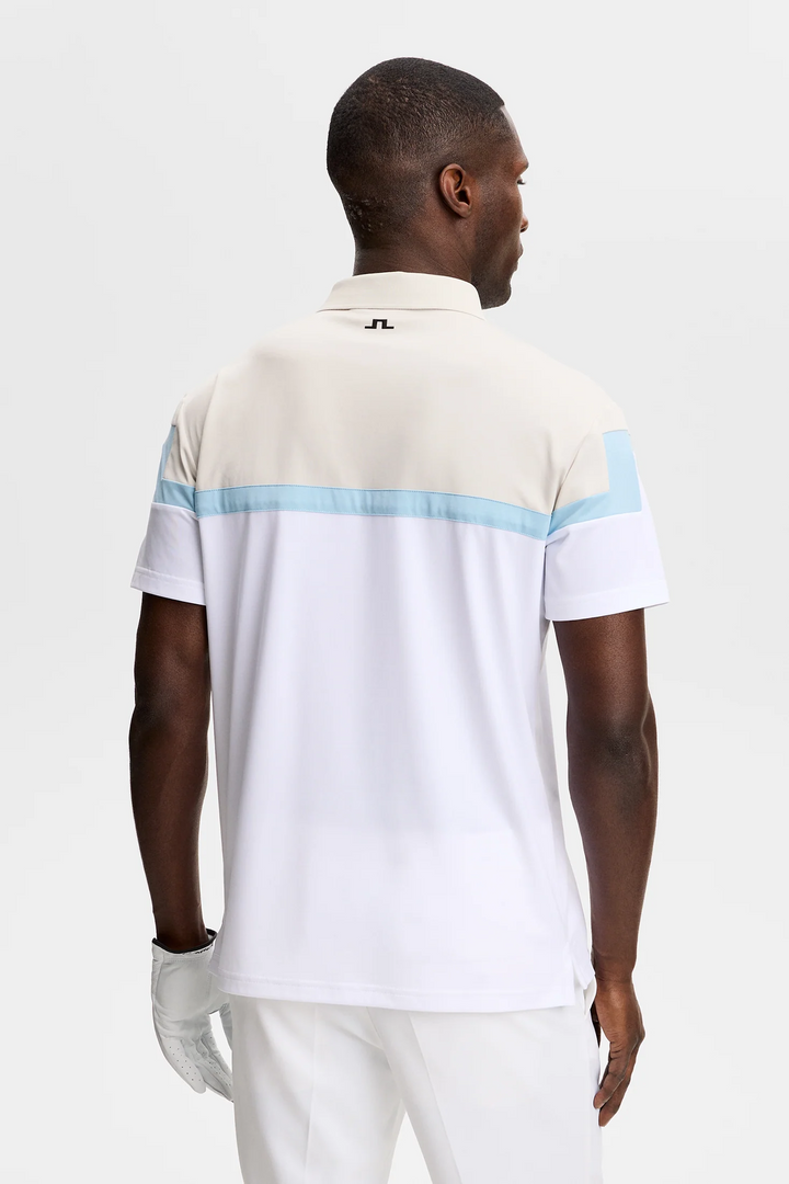 J.Lindeberg Men's Emil Polo - WHITE