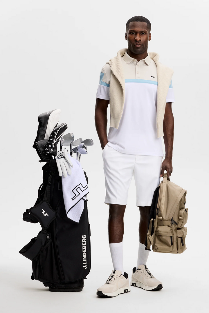 J.Lindeberg Men's Emil Polo - WHITE