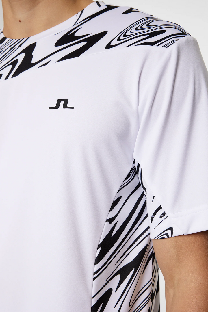 J.Lindeberg Mens Niccolo T-Shirt - LIQUIFY WHITE