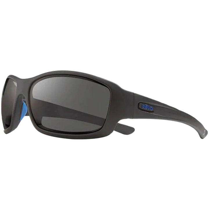 Revo Mens Maverick Sport Wrap Sunglasses - MATTE BLACK/GRAPHITE