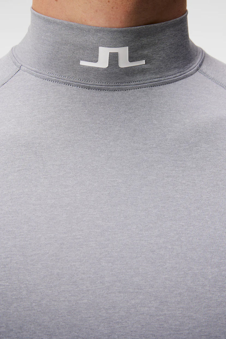 J.Lindeberg Mens Aello Soft Compression Layer - GREY MELANGE