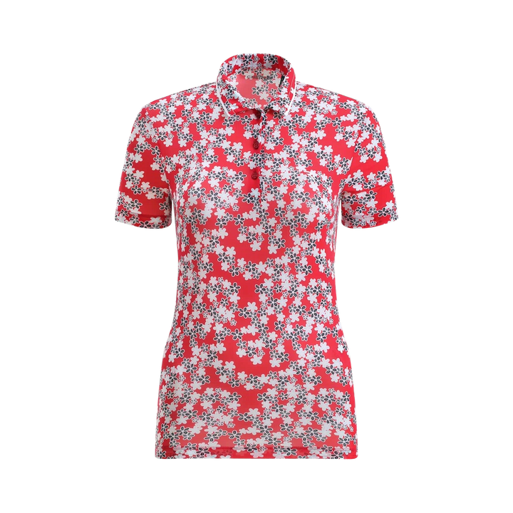 Chervo Women's ADDISABEBA Floral Print Polo - RED
