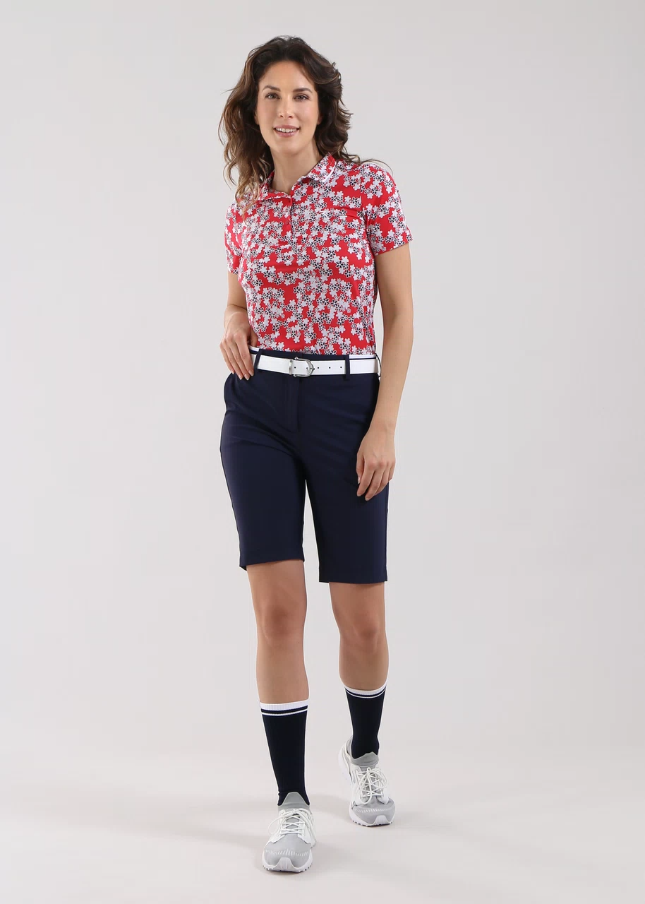 Chervo Women's ADDISABEBA Floral Print Polo - RED