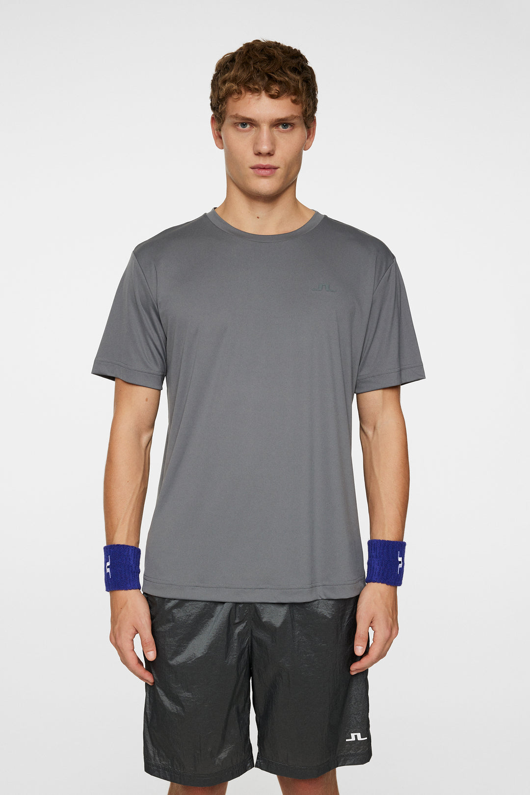 J.Lindeberg Mens Ade T-shirt - CHARCOAL