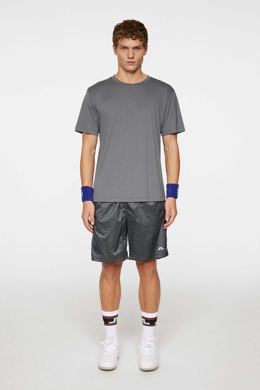 J.Lindeberg Mens Ade T-shirt - CHARCOAL