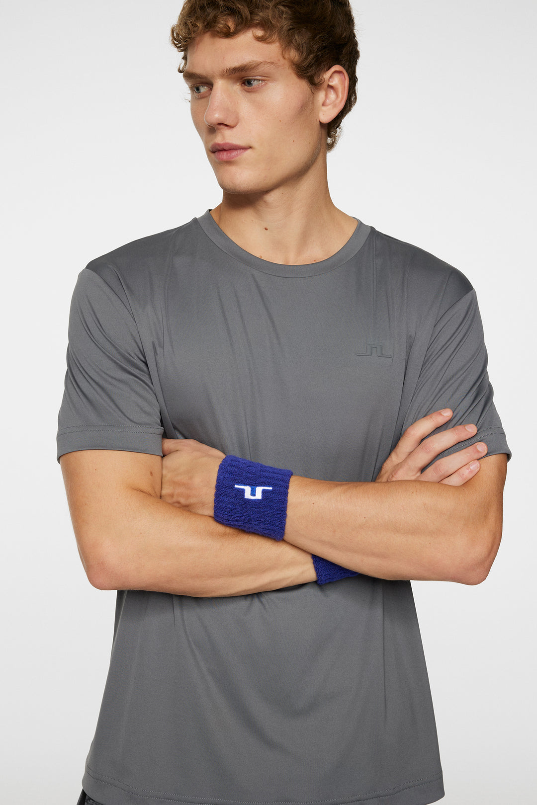 J.Lindeberg Mens Ade T-shirt - CHARCOAL