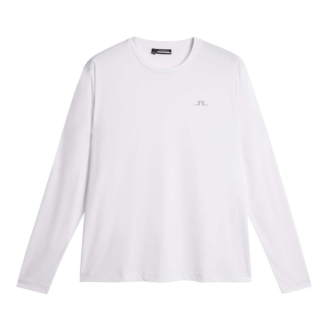 J.Lindeberg Mens Ade T-shirt Long Sleeve - WHITE
