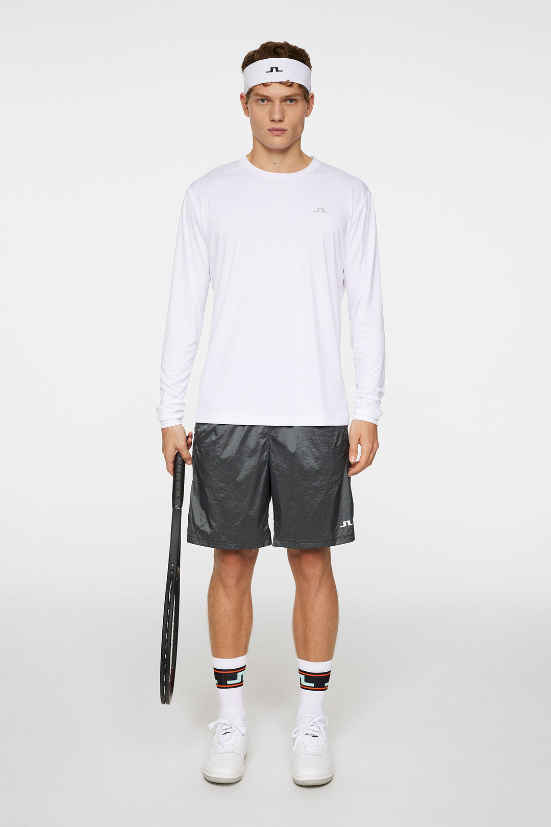 J.Lindeberg Mens Ade T-shirt Long Sleeve - WHITE