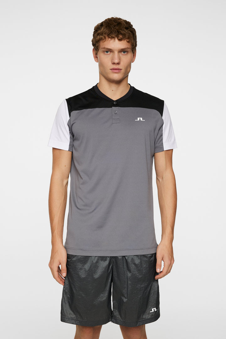 J.Lindeberg Mens Michael Polo Short Sleeve - Lava Smoke