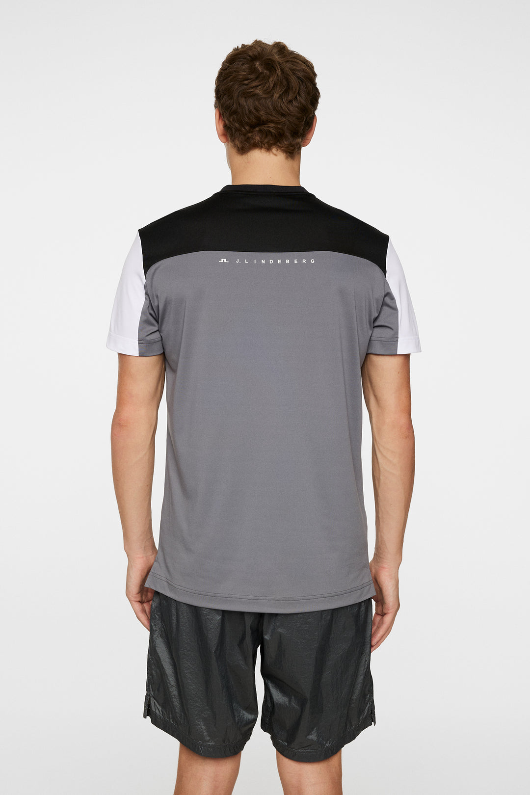 J.Lindeberg Mens Michael Polo Short Sleeve - Lava Smoke