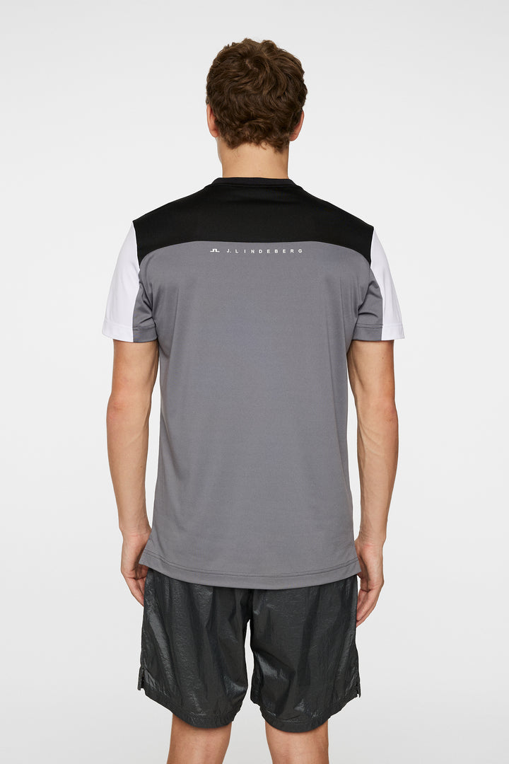 J.Lindeberg Mens Michael Polo Short Sleeve - Lava Smoke