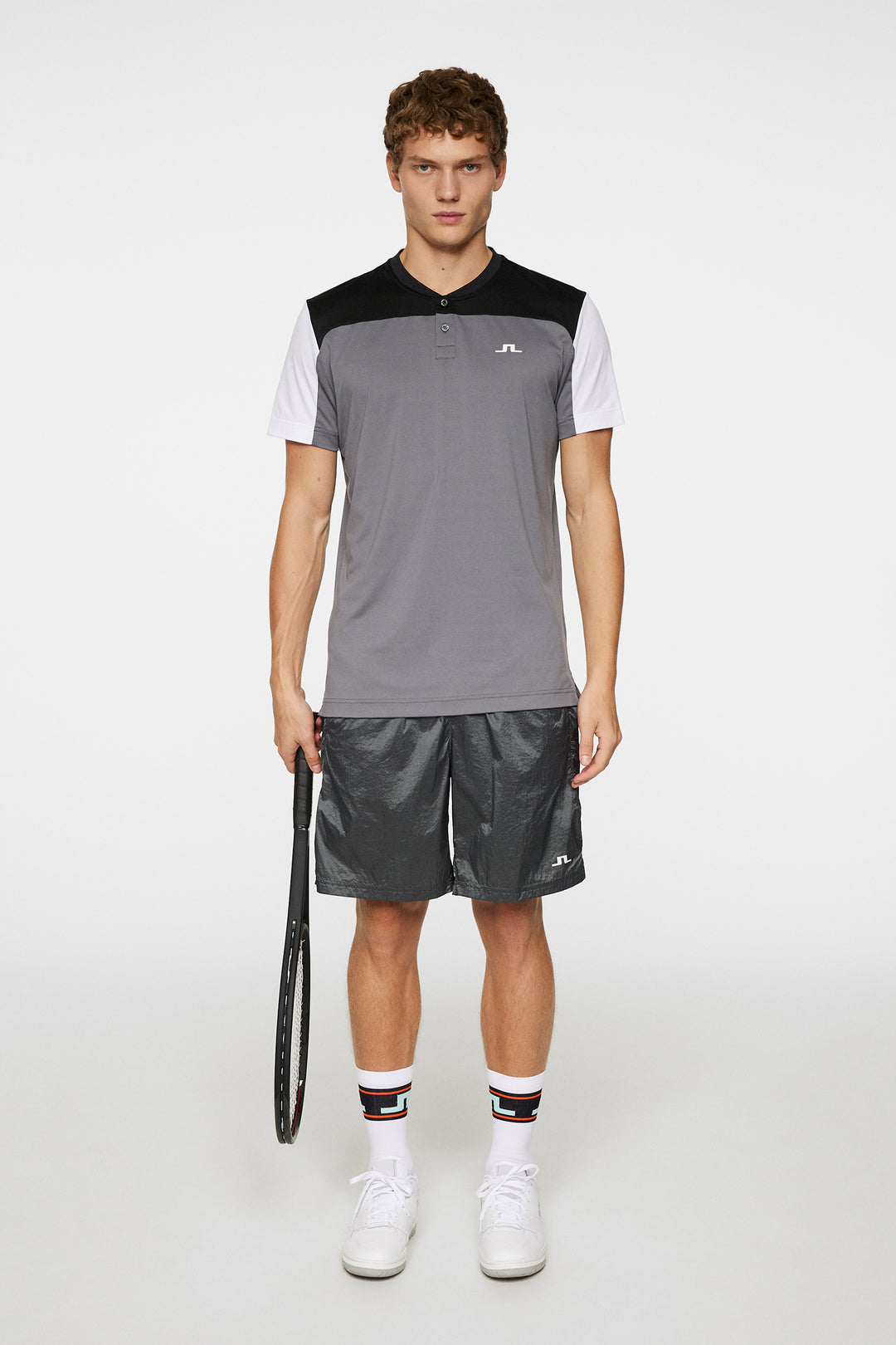 J.Lindeberg Mens Michael Polo Short Sleeve - Lava Smoke