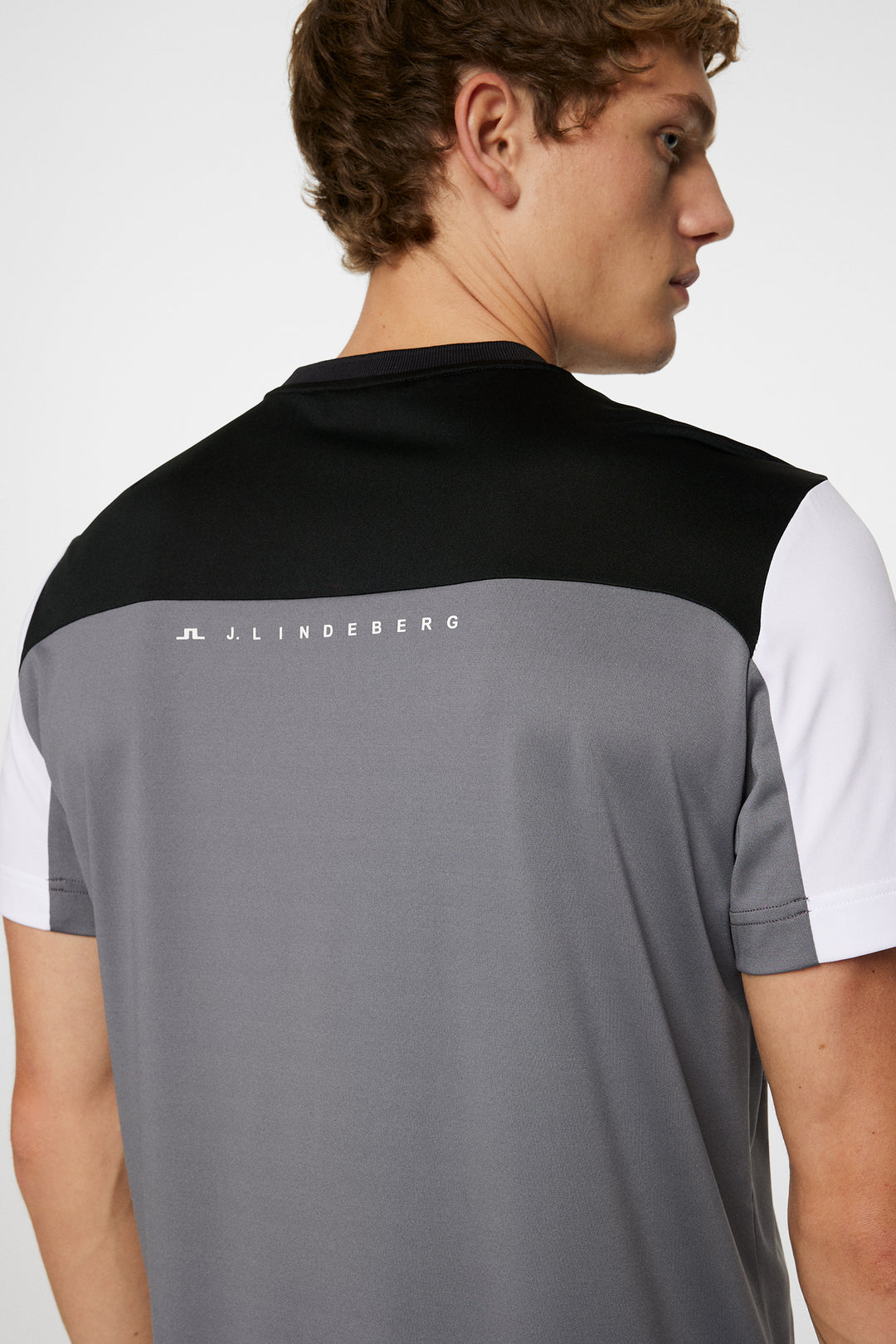 J.Lindeberg Mens Michael Polo Short Sleeve - Lava Smoke