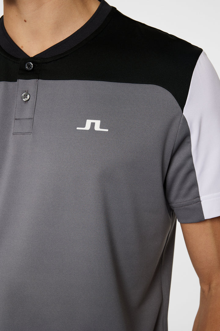 J.Lindeberg Mens Michael Polo Short Sleeve - Lava Smoke