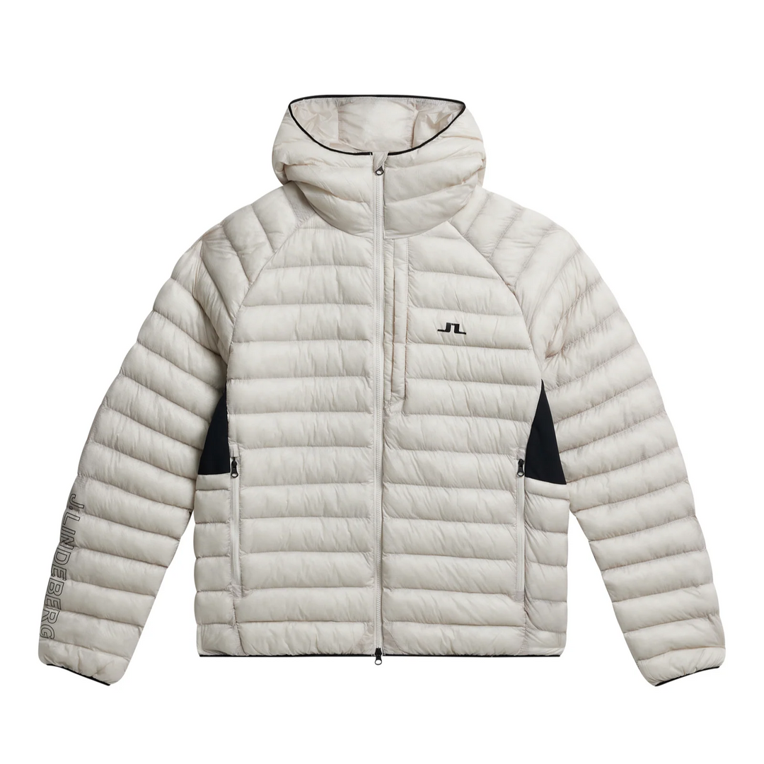 J.Lindeberg Men's NIKO HOODED PRIMALOFT Jacket - MOONBEAM