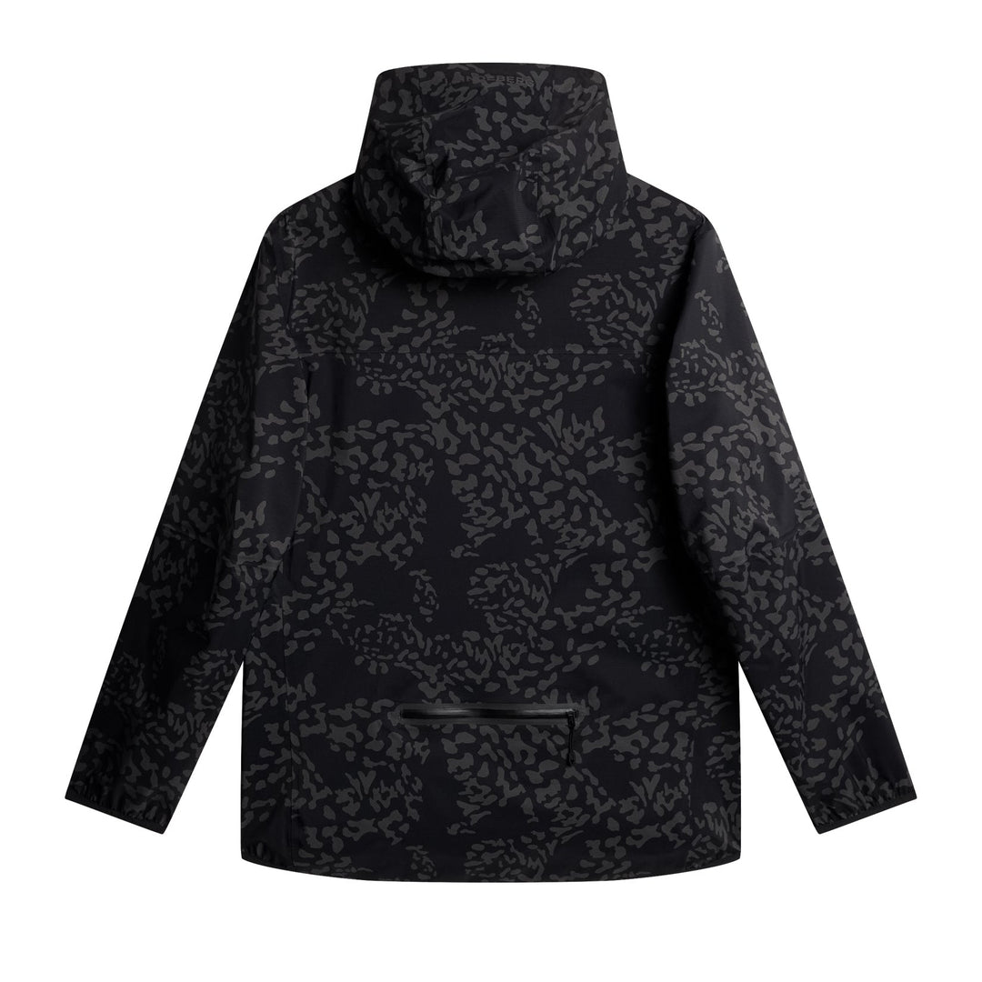 J.Lindeberg Men's Isan Pro Pack Camo Print Waterproof Wind Jacket - BLACK