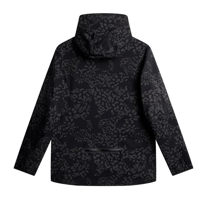 J.Lindeberg Men's Isan Pro Pack Camo Print Waterproof Wind Jacket - BLACK