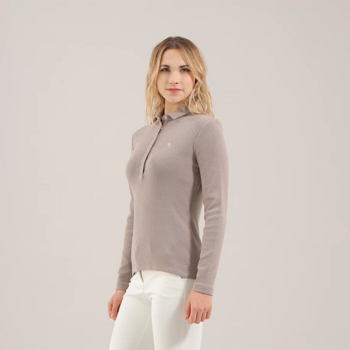 Chervo Women's AVENE Pro-Therm® Long Sleeve Polo - BEIGE