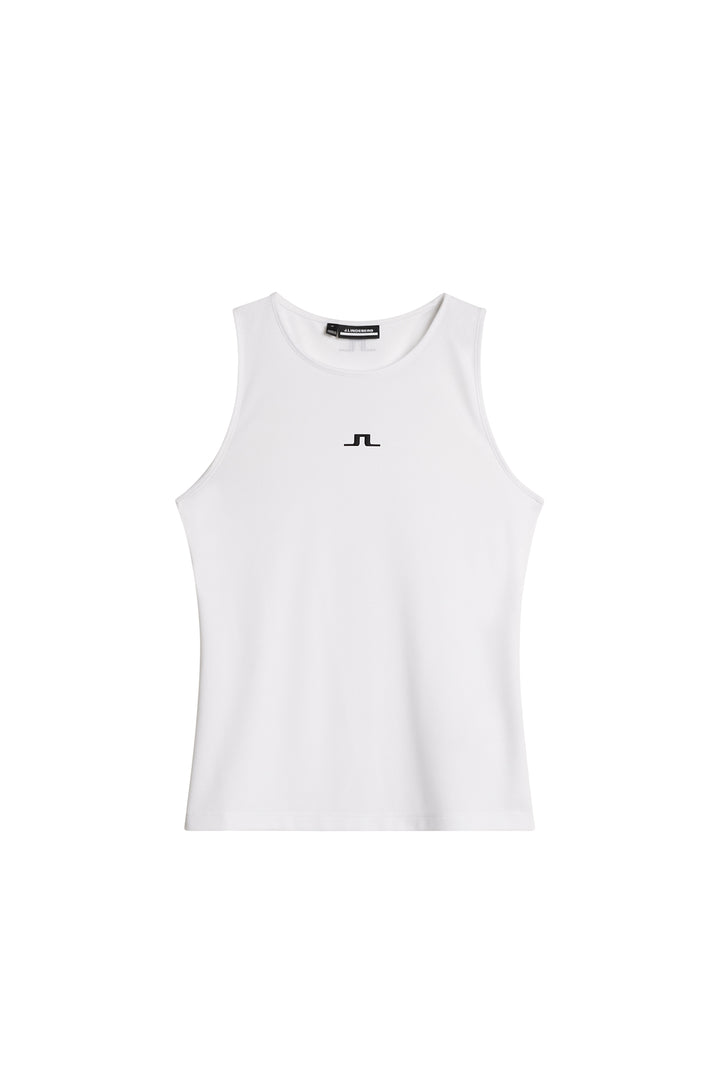 J.Lindeberg Womens Delia Sleeve Less Tank Top - WHITE