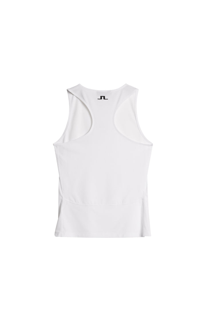 J.Lindeberg Womens Delia Sleeve Less Tank Top - WHITE