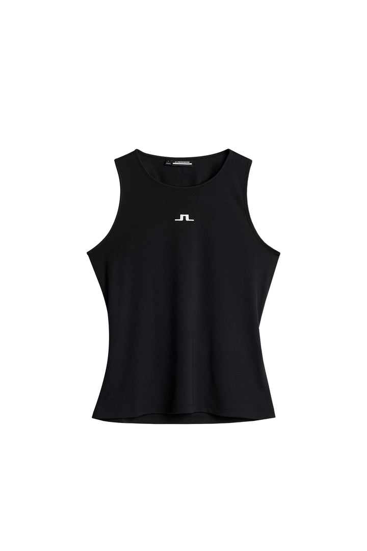 J.Lindeberg Womens Delia Sleeve Less Tank Top - BLACK