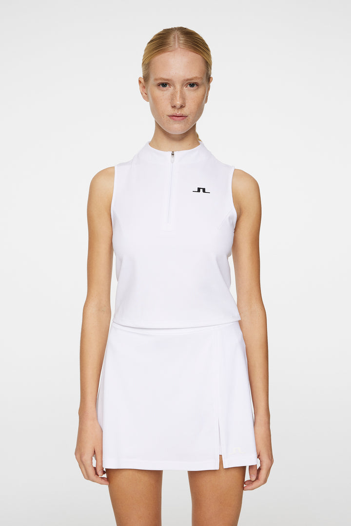 J.Lindeberg Womens Tessa Sleeveless Top - WHITE