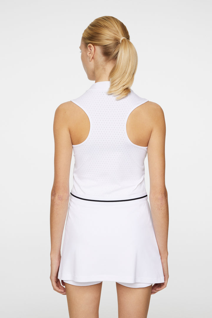 J.Lindeberg Womens Tessa Sleeveless Top - WHITE