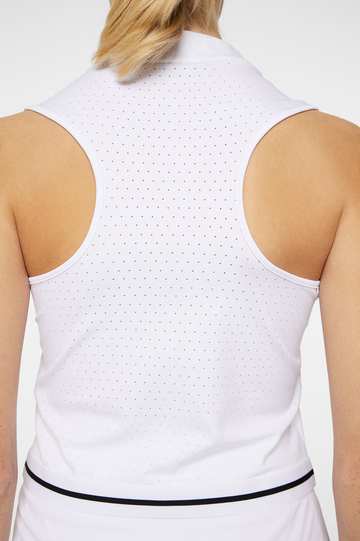 J.Lindeberg Womens Tessa Sleeveless Top - WHITE