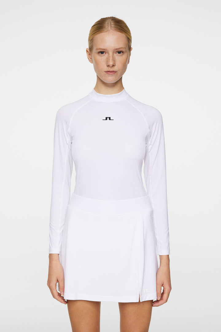 J.Lindeberg Womens Lorena Long Sleeve Top - WHITE