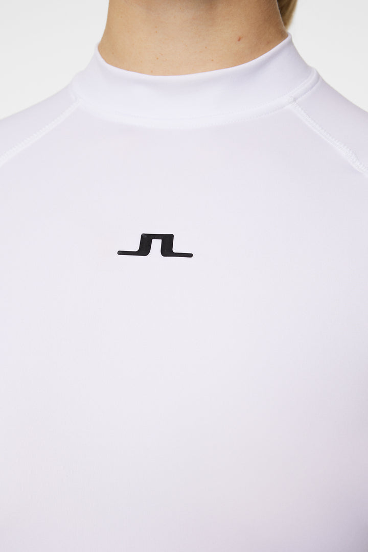 J.Lindeberg Womens Lorena Long Sleeve Top - WHITE