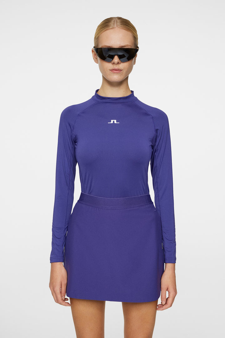 J.Lindeberg Womens Lorena Long Sleeve Top - PURPLE