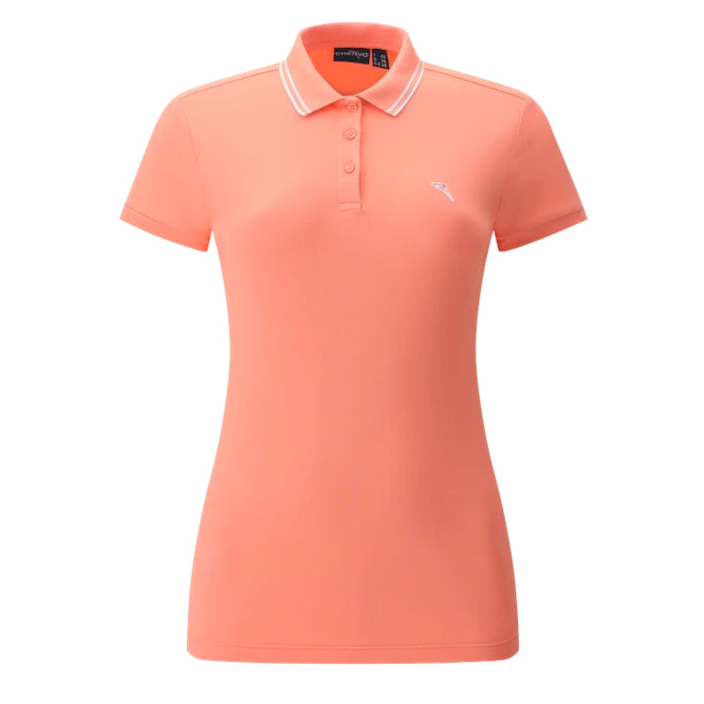 Chervo Women's ALTALENA Short Sleeve Pique Polo - CORAL