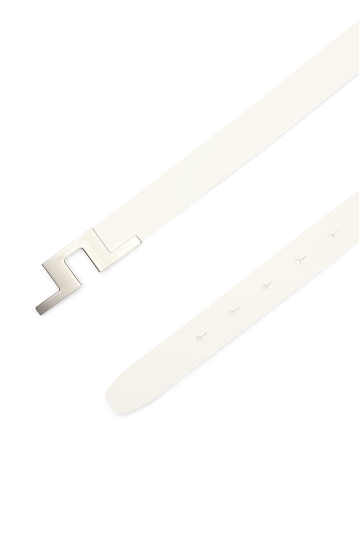 J.Lindeberg Men's Bridger Belt - WHITE