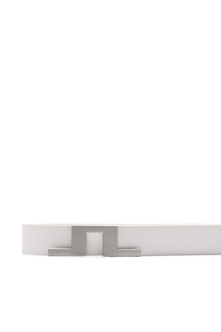 J.Lindeberg Men's Bridger Belt - WHITE