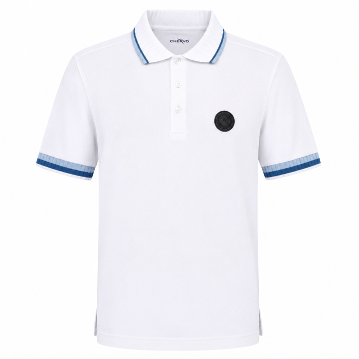 Chervo Men's ALMANACCO Pique Polo - WHITE