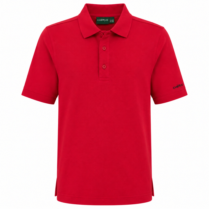 Chervo Men's ARDUO Pique Polo - ROSE RED
