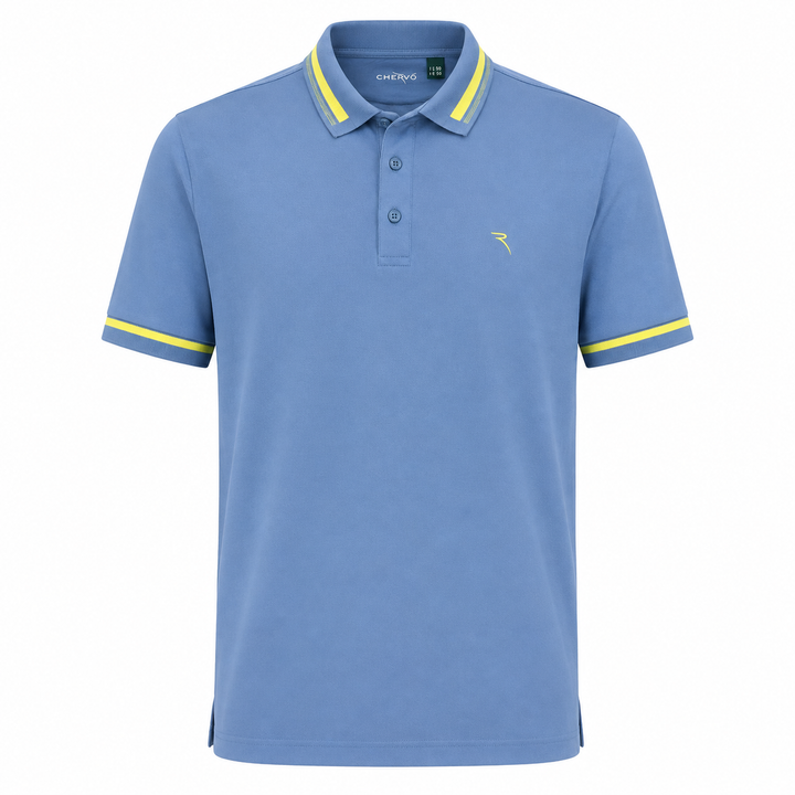 Chervo Men's ALLOW Pique Polo - SLATE BLUE