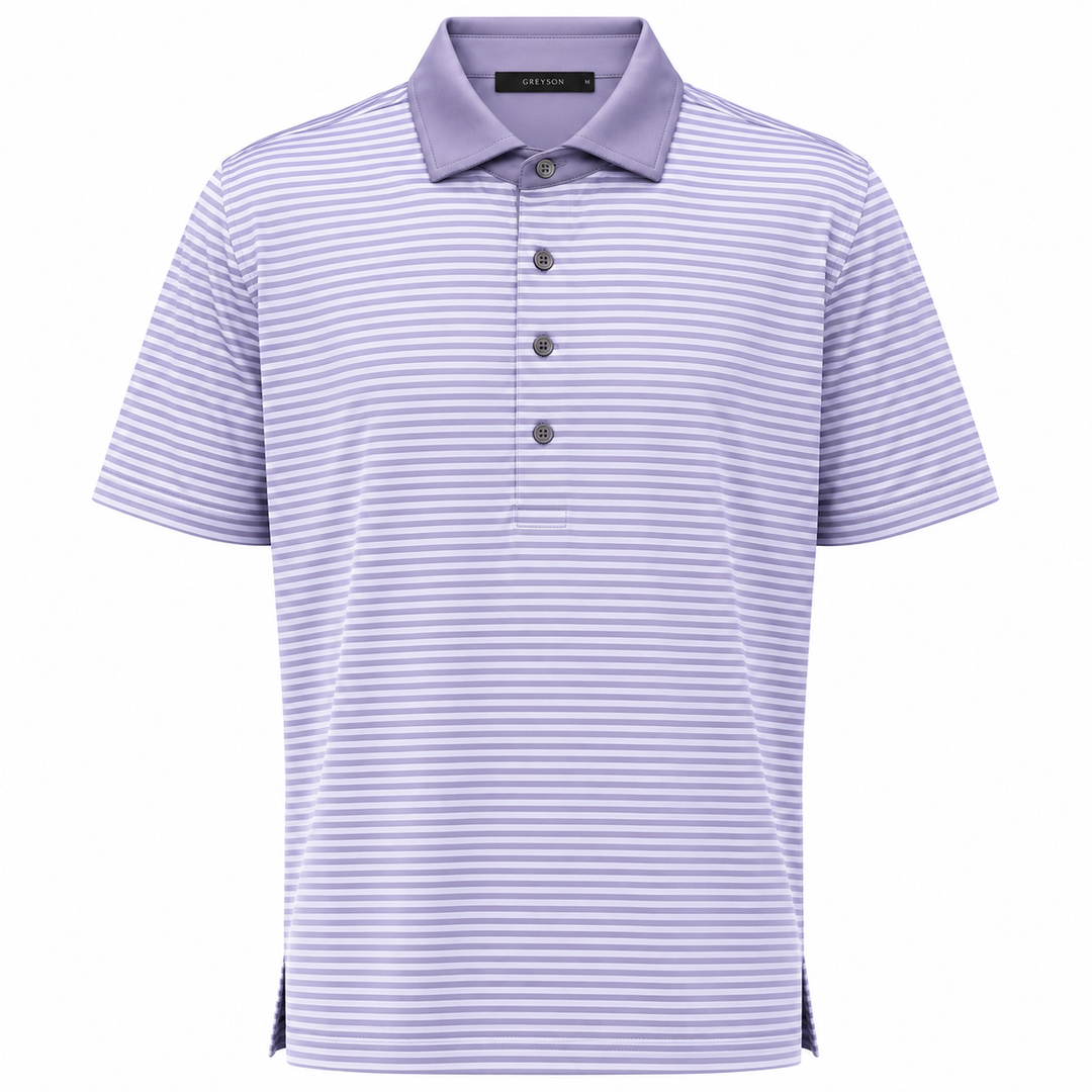 Greyson Men's CHOCTAW Stripe Polo - STORM BLUEBELL