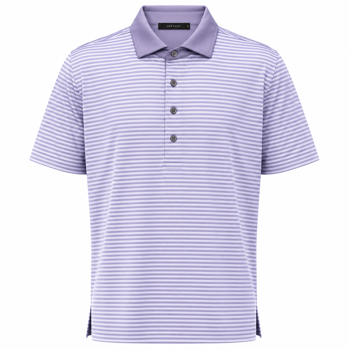 Greyson Men's CHOCTAW Stripe Polo - STORM BLUEBELL
