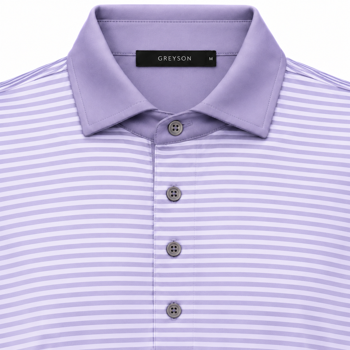 Greyson Men's CHOCTAW Stripe Polo - STORM BLUEBELL