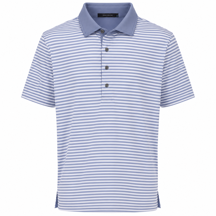Greyson Men's CHOCTAW Stripe Polo - ARCTIC SPARROW