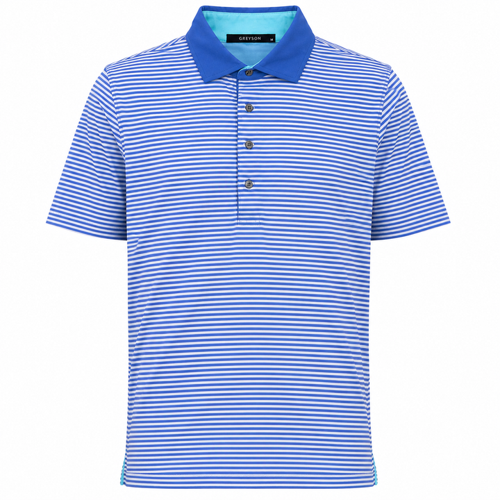 Greyson Men's CHOCTAW Stripe Polo - ARCTIC DART