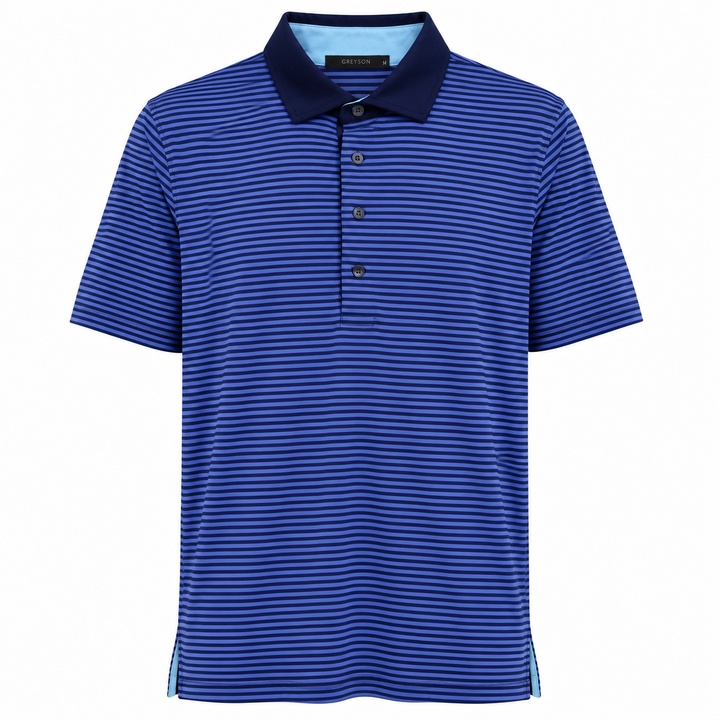 Greyson Men's CHOCTAW Stripe Polo - MALTESE DART