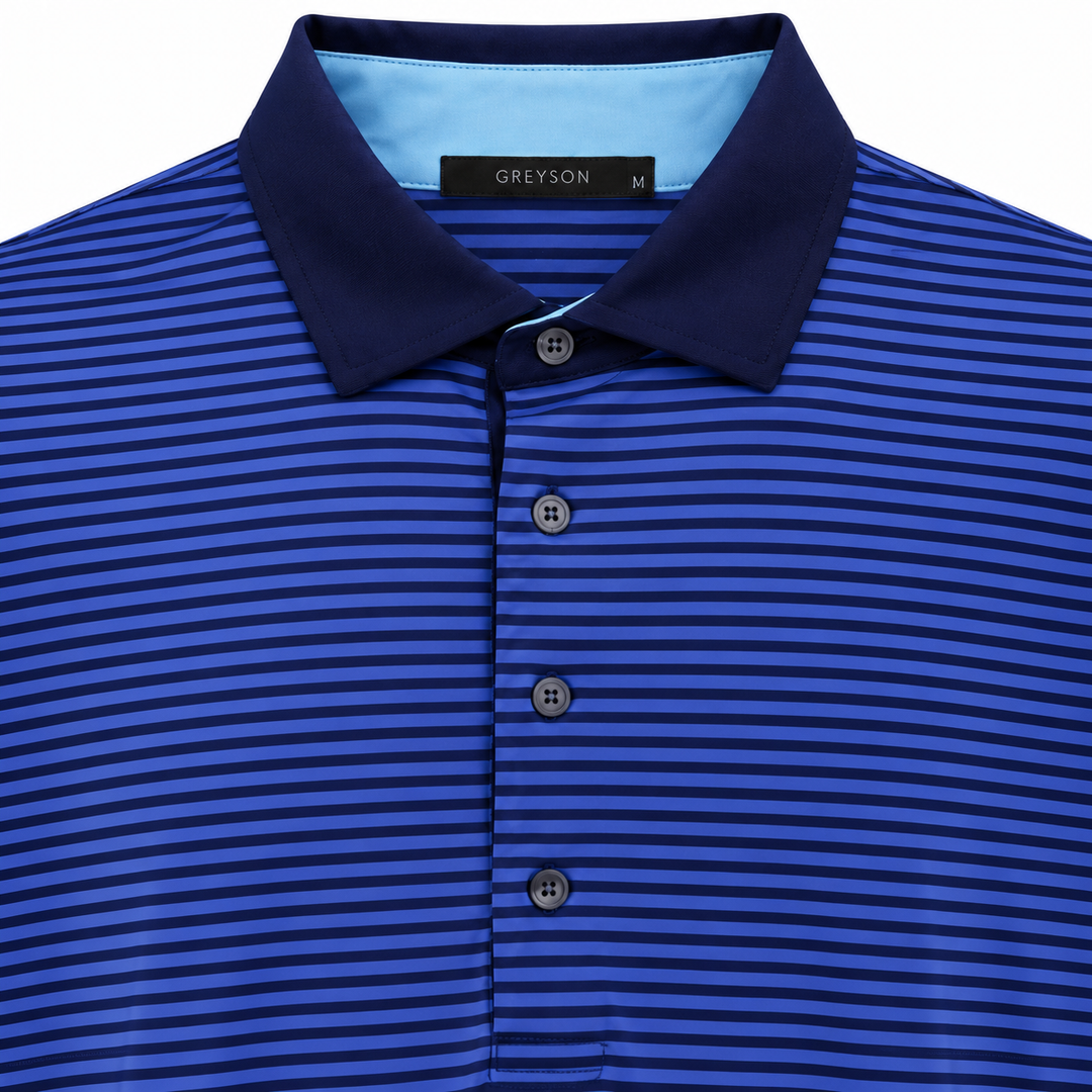 Greyson Men's CHOCTAW Stripe Polo - MALTESE DART