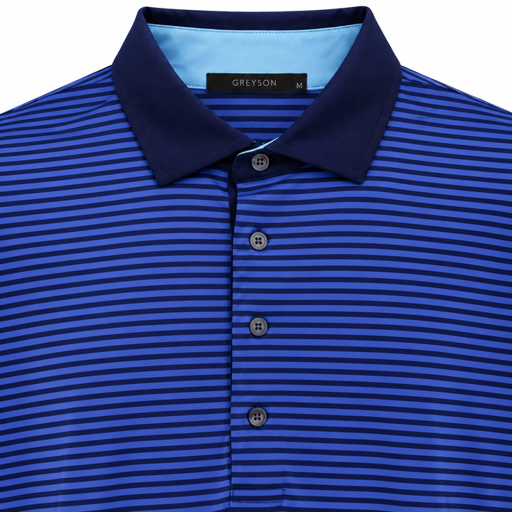 Greyson Men's CHOCTAW Stripe Polo - MALTESE DART